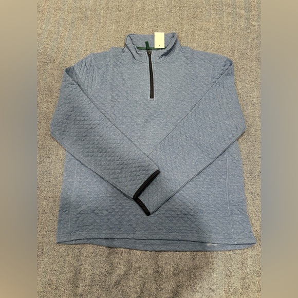 j.crew men’s quilted half-zip | size L - Picture 2 of 5